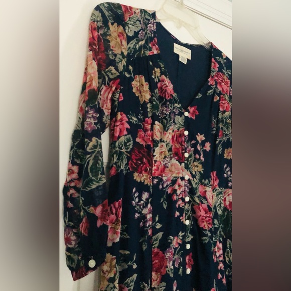 Denim & Supply Ralph Lauren, Navy/Red+ Floral Dress-Maxi. NEW with tags. Medium. - Picture 6 of 8